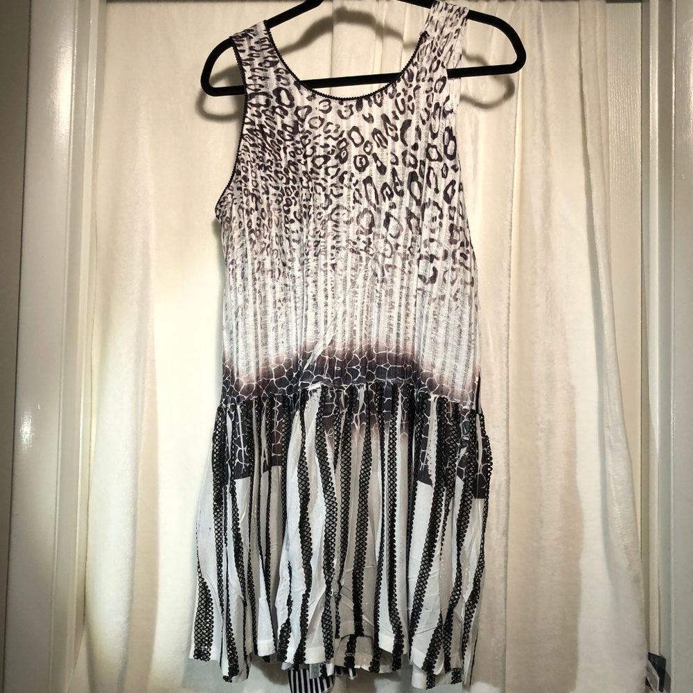 Style Flapper Tunic With Button Front Layered - L - image 3